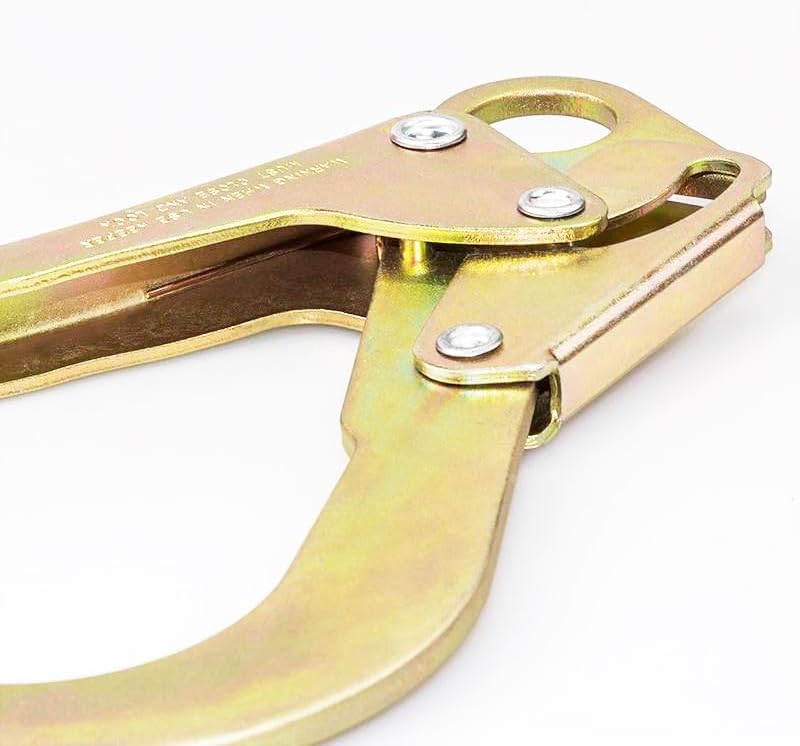 MTOOLS 23KN 241 * 136mm Inner Width 65mm Safety Large Hook Forged Double-Locking Alloy Steel Snap Hook for Safety Work Self-Locking Engineering Power high-Altitude Safety Belt Large Opening Hook - Image 4